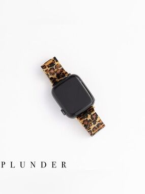 Plunder Panthera Leopard Print Apple Watch Band Gold 38/40/41mm Smartwatch